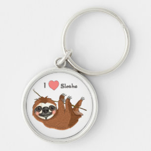 Porte-clés I Heart Sloths Baby Animaux