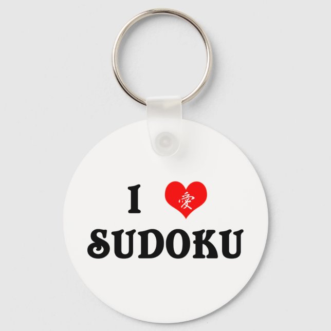 Porte-clés I Heart Sudoku Porte - clé blanc (Recto)
