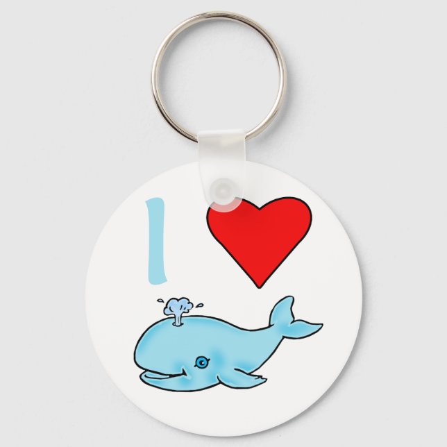 Porte-clés I Heart Whales Produits (Recto)