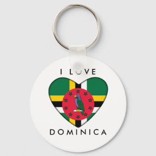 PORTE-CLÉS I   L O V E, D O M I N I C A