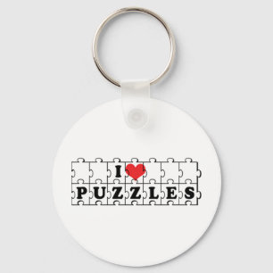 Porte-clés I Lot Heart Crossword Puzzles - Puzzle Lover
