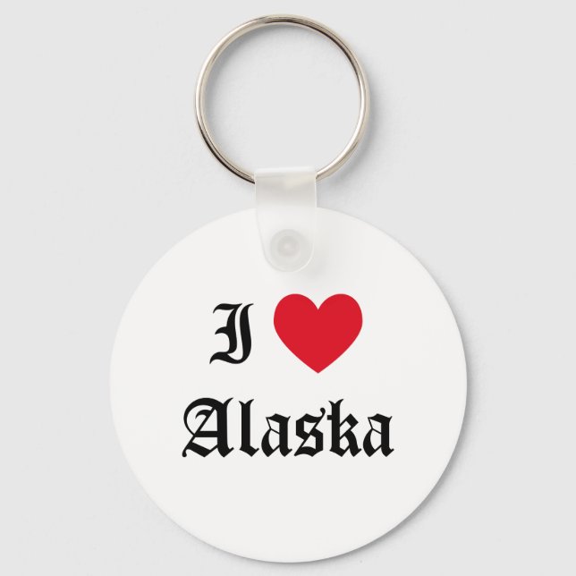 Porte-clés I Love Alaska (Recto)
