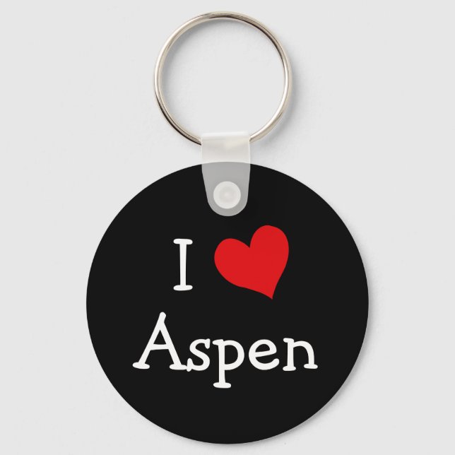 Porte-clés I Love Aspen (Recto)