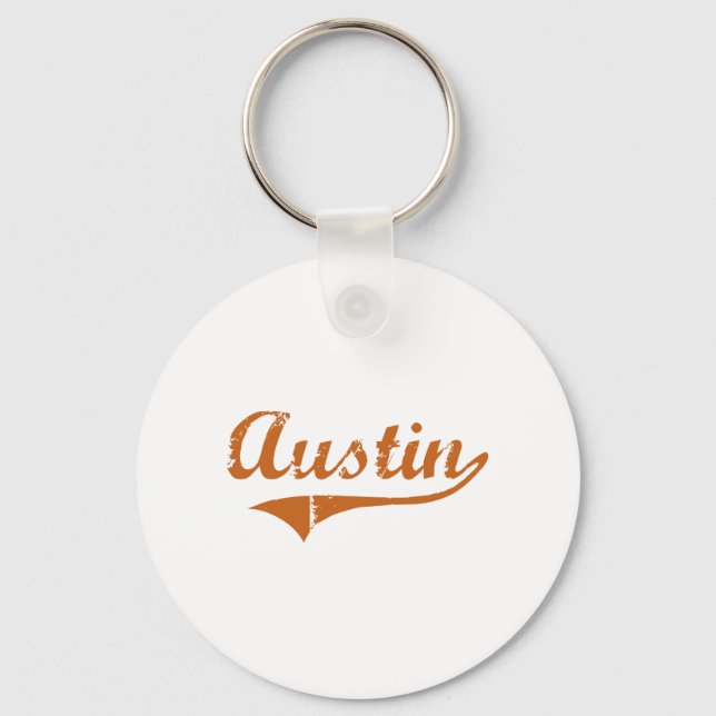 Porte-clés I Love Austin Texas (Recto)