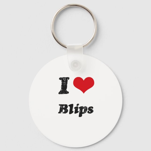 Porte-clés I Love BLIPS (Recto)