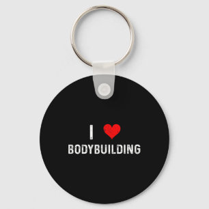 Porte-clés I Love Bodybuilding - Coeur - Entraînement Gym Bod