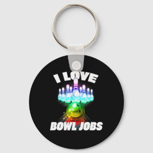 Porte-clés I Love Bowl Jobs Gay Rainbow Matching Team Bowling