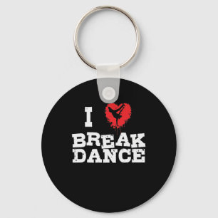 Porte-clés I Love Breakdance et hip-hop