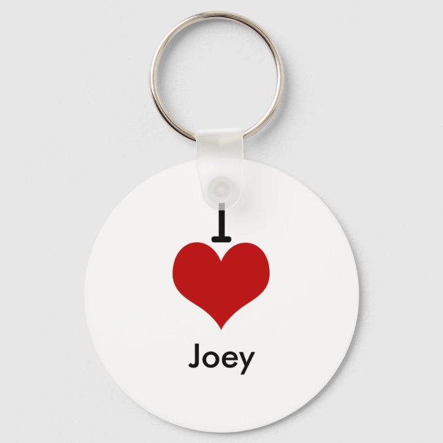 Porte-clés I Love (coeur) Joey (Recto)