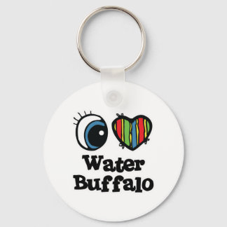 Porte-clés I Love (Coeur) Water Buffalo