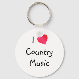 Porte-clés I Love Country Music