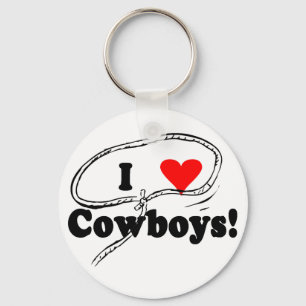 Porte-clés I Love Cowboys T-shirts et cadeaux.