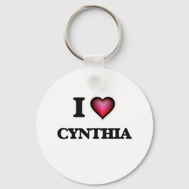 Porte-clés I Love Cynthia (Recto)