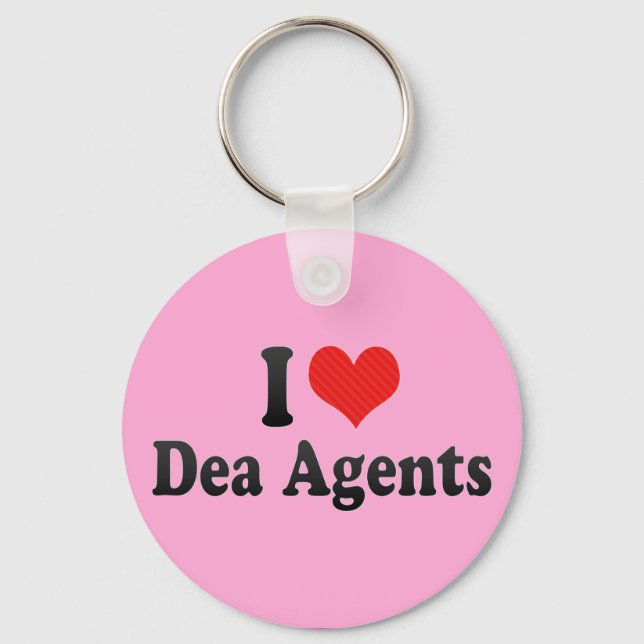 Porte-clés I Love Dea Agents (Recto)