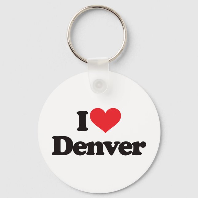 Porte-clés I Love Denver (Recto)