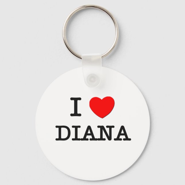 Porte-clés I Love Diana (Recto)