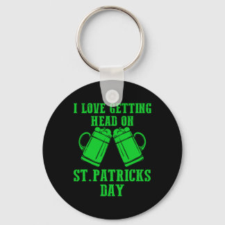 Porte-clés I Love Getting Head On St Patricks Day Shamrock Cl