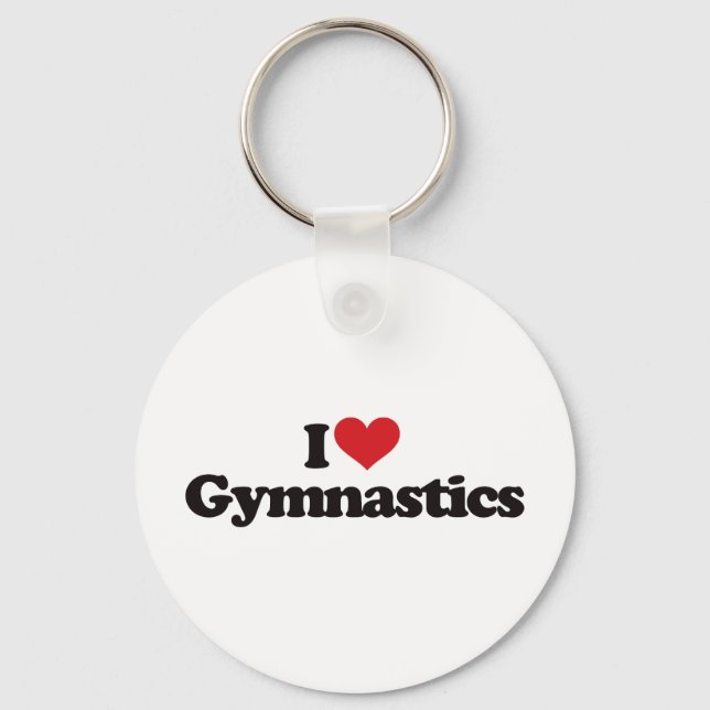 Porte-clés I Love Gymnastique (Recto)