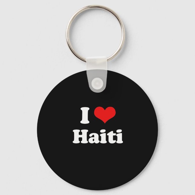 Porte-clés I Love Haiti Tshirt (Recto)