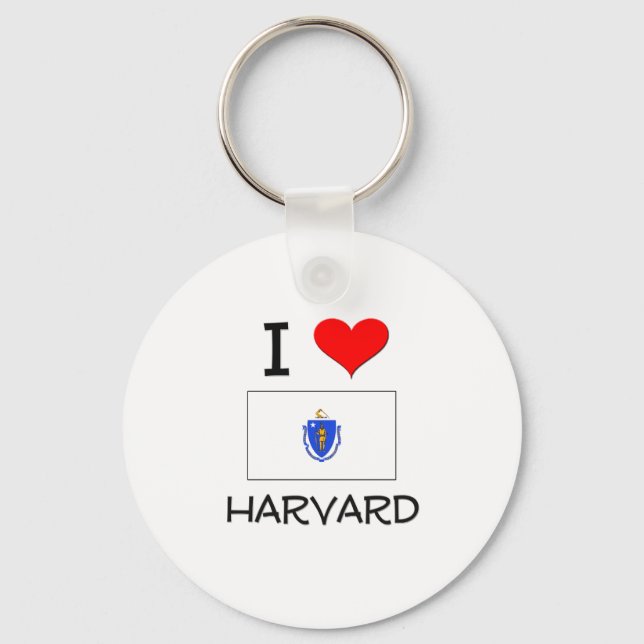 Porte-clés I Love Harvard Massachusetts (Recto)