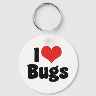 Porte-clés I Love Heart Bugs - Insectes Entomologiste