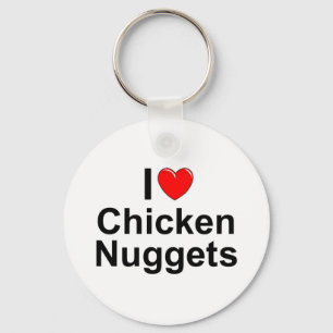 Porte-clés I Love (Heart) Chicken Nuggets