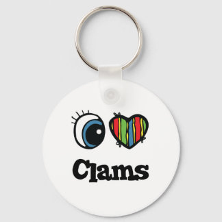 Porte-clés I Love (Heart) Clams