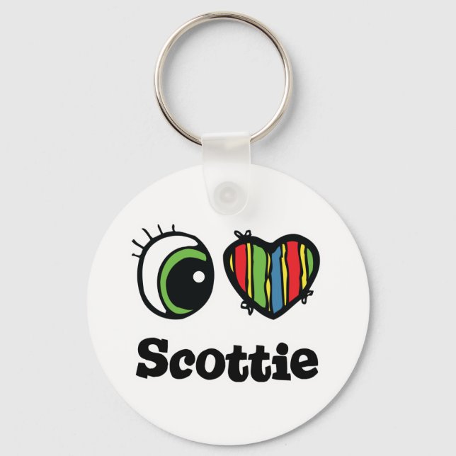 Porte-clés I Love (Heart) Scottie (Recto)