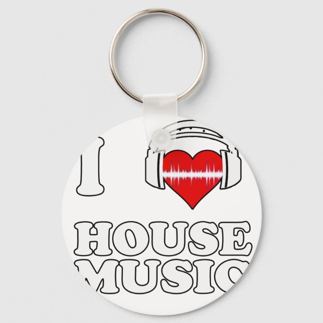Porte-clés I Love House Music (Recto)