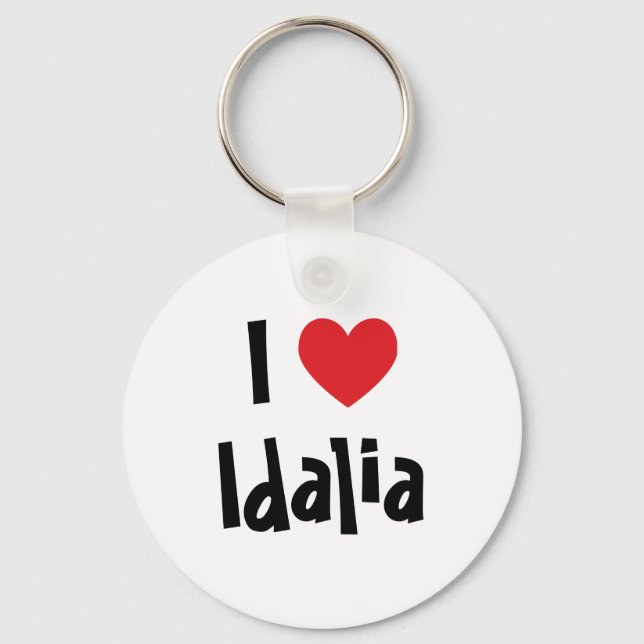 Porte-clés I Love Idalia (Recto)