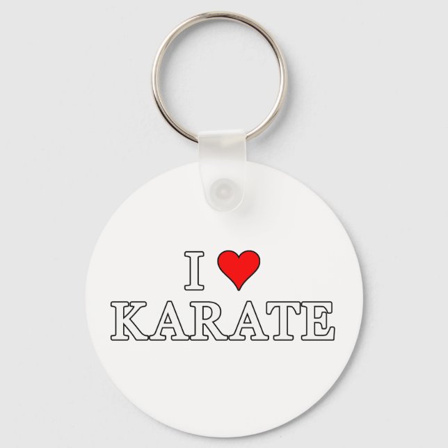 Porte-clés I Love Karate Porte - clé (Recto)