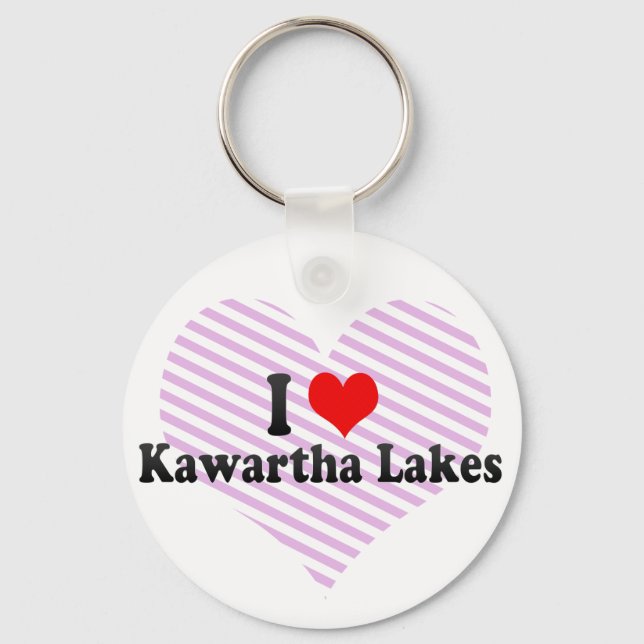 Porte-clés I Love Kawartha Lakes, Canada (Recto)