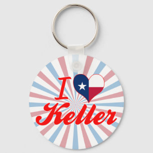 Porte-clés I Love Keller, Texas