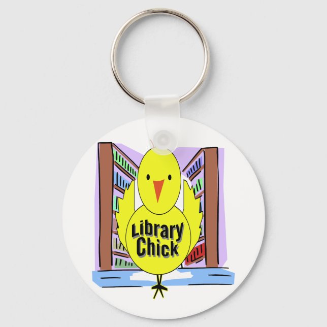 Porte-clés I Love Library Chicks (Recto)