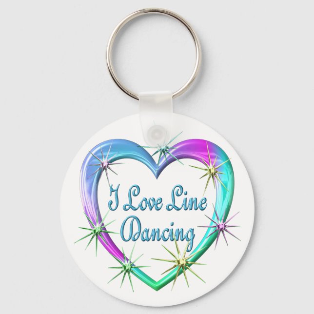 Porte-clés I Love Line Dancing (Recto)