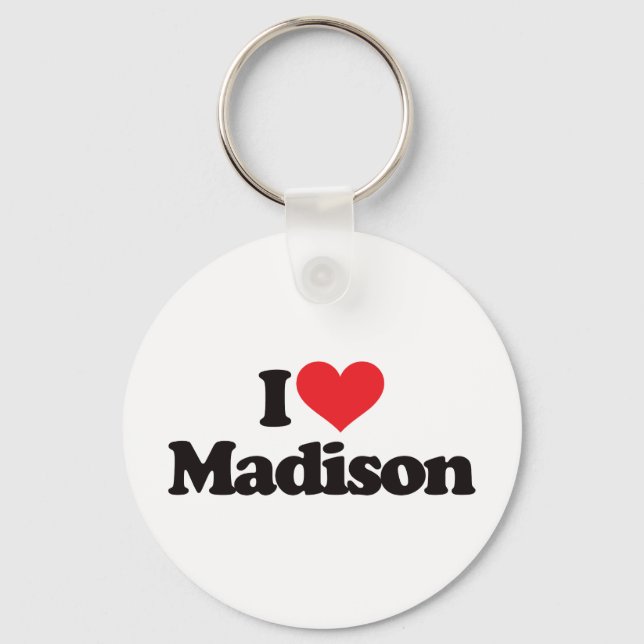 Porte-clés I Love Madison (Recto)
