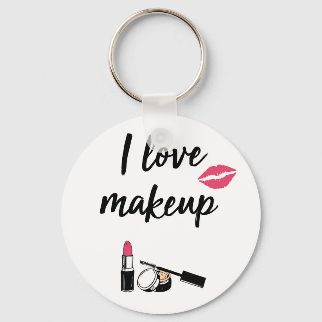 Porte-clés I Love makeup (Recto)
