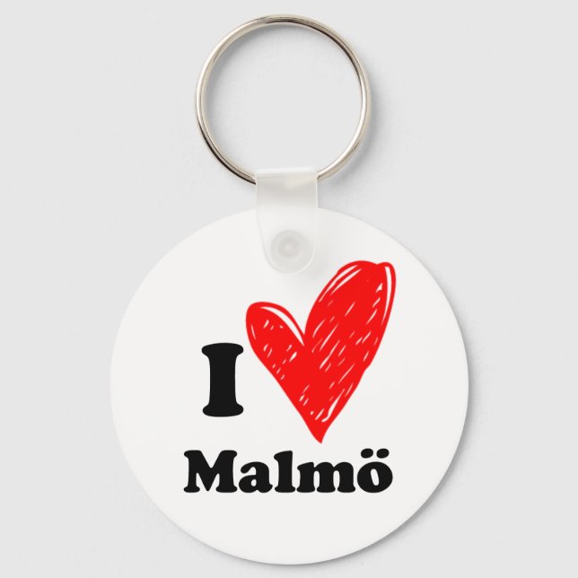 Porte-clés I Love Malmö (Recto)