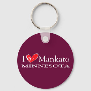 Porte-clés I Love Mankato Minnesota