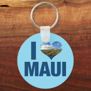 Porte-clés I Love Maui Hawaii Cute Hawaiian Photography