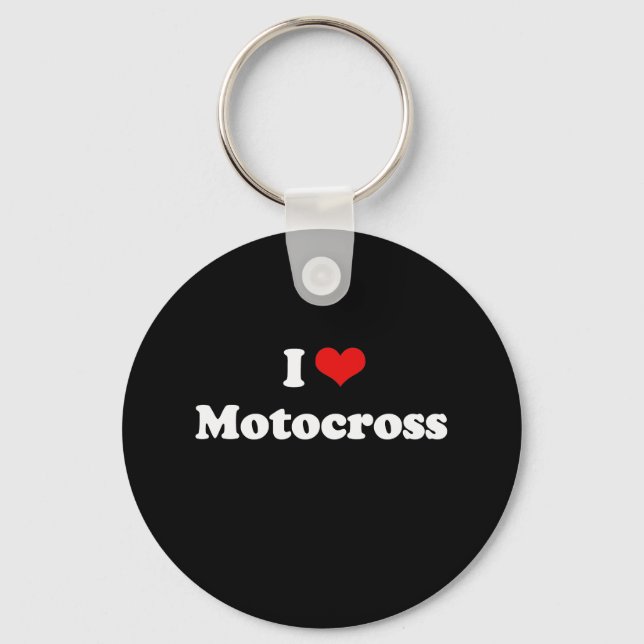 Porte-clés I Love Motocross Tshirt (Recto)