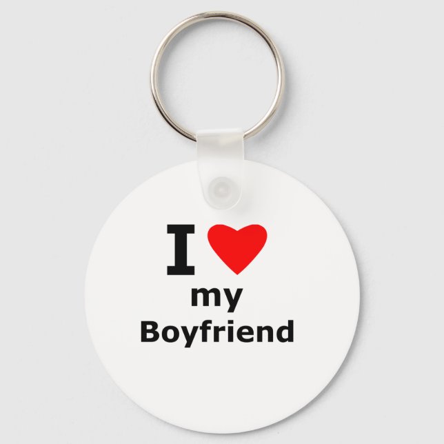 Porte-clés I Love My Boyfriend (Recto)