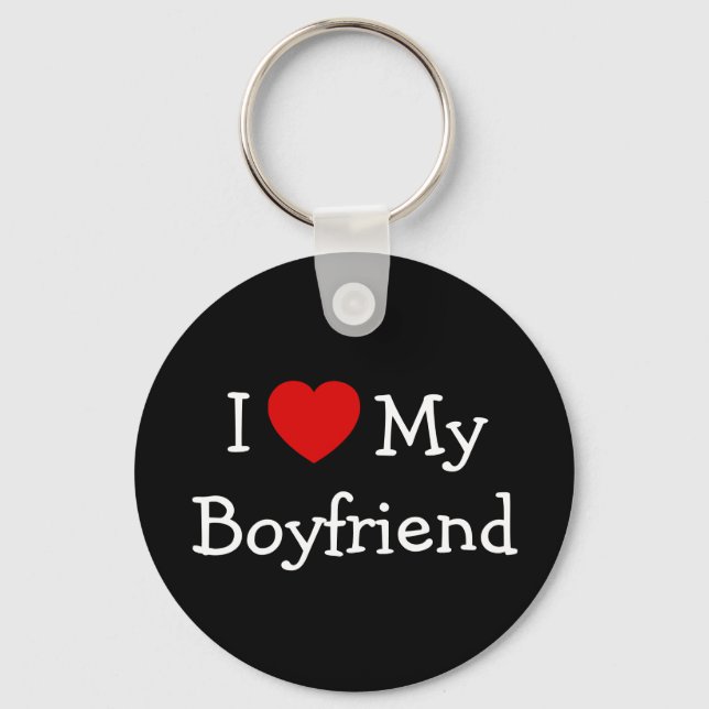 Porte-clés I Love My Boyfriend (Recto)
