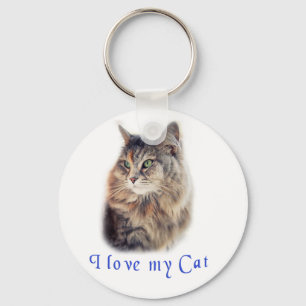 Porte-clés I love my Cat