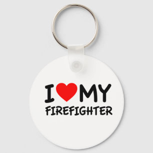 Porte-clés I love my firefighter