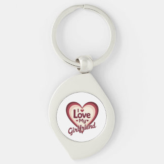 Porte-clés I Love My Girlfriend Custom