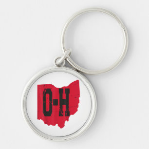Porte-clés I Love My Ohio Home Script Ohio Buckeye State