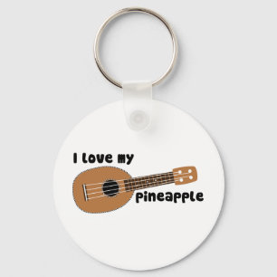 Porte-clés I Love My Pineapple Ukulele