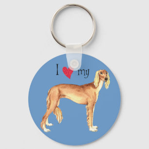 Porte-clés I Love my Saluki