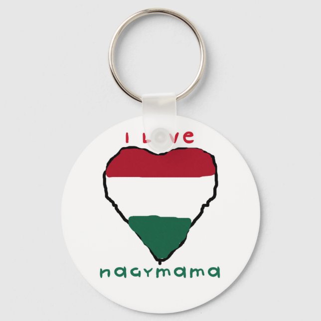 Porte-clés I Love Nagymama Porte - clé (Recto)